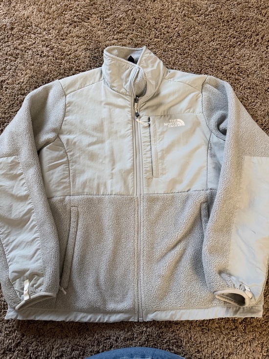 The North Face Jackets & Blazers - The North Face Light Gray Sherpa Fleece Jacket